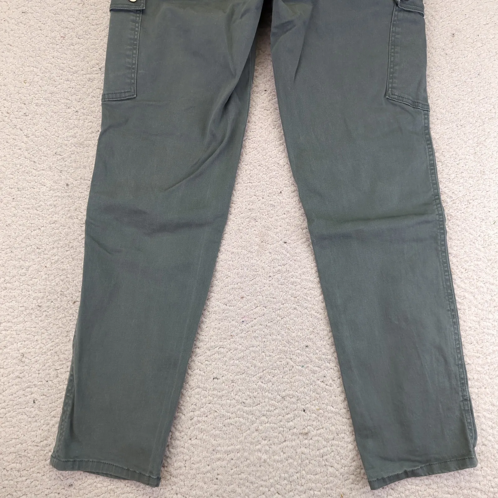 Democracy Cargo Pants Women Size 4 Olive Green "Ab" Technology Cotton Blend - Image 6