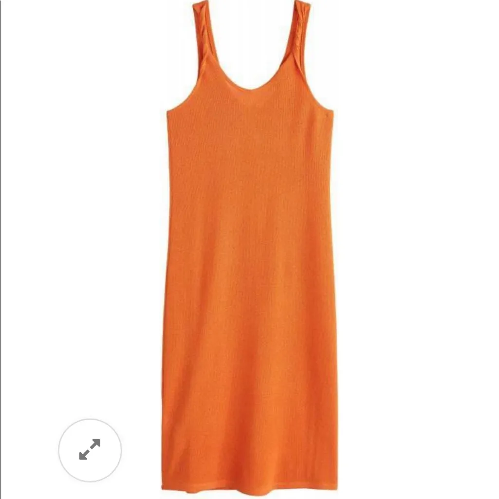 NWOT Mango orange midi dress - Image 5