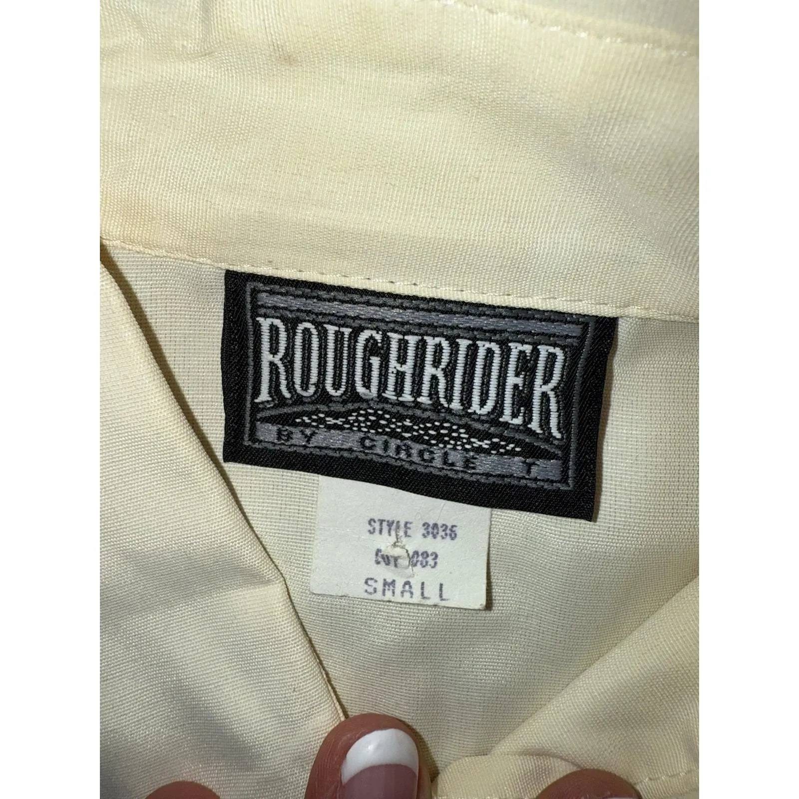 Vintage Roughrider By Circle T western wear long sleeve Shirt Women's Sz Small S - Image 4