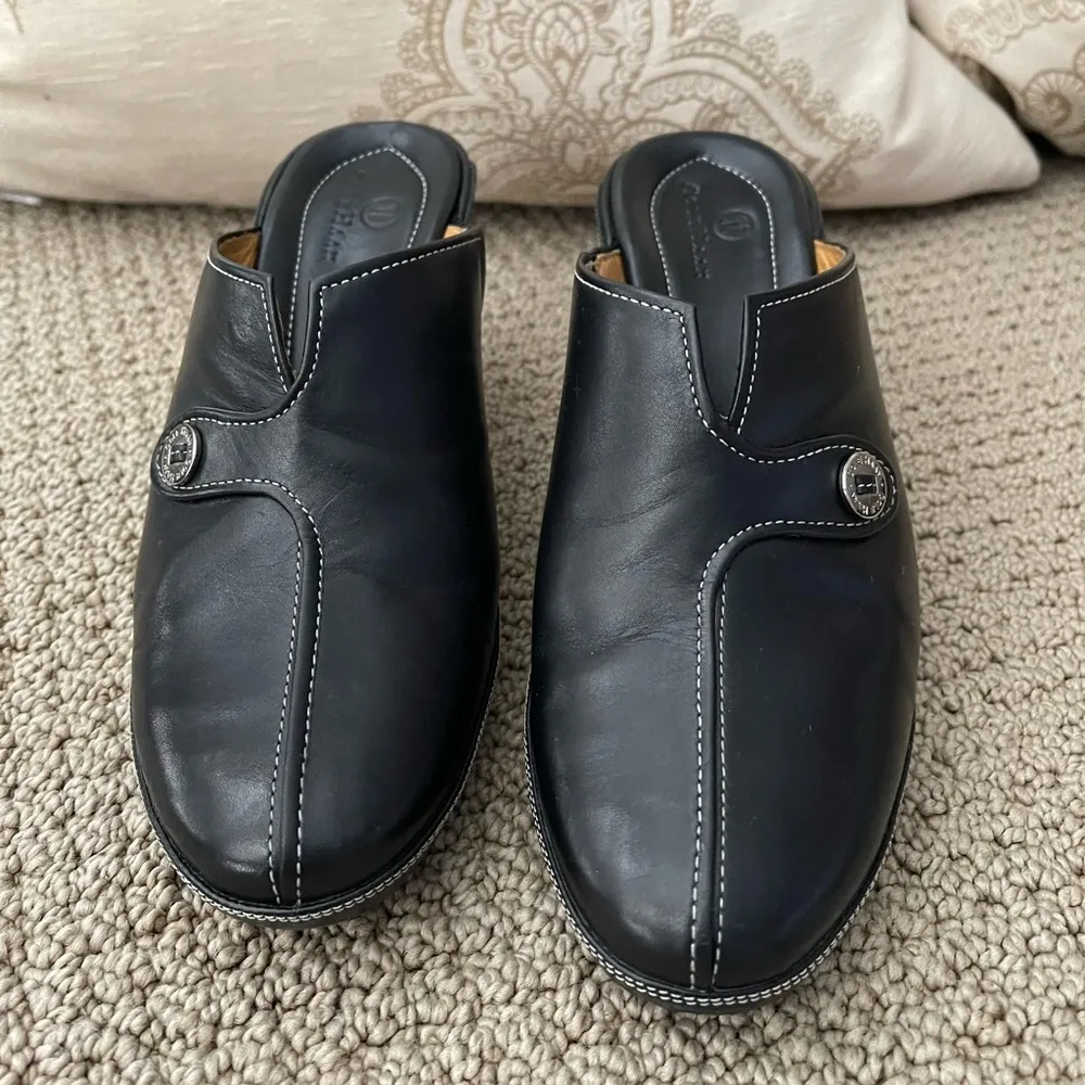 Cole Haan Devon Leather Clog Mule Slides - like New - Size 8B - Image 3