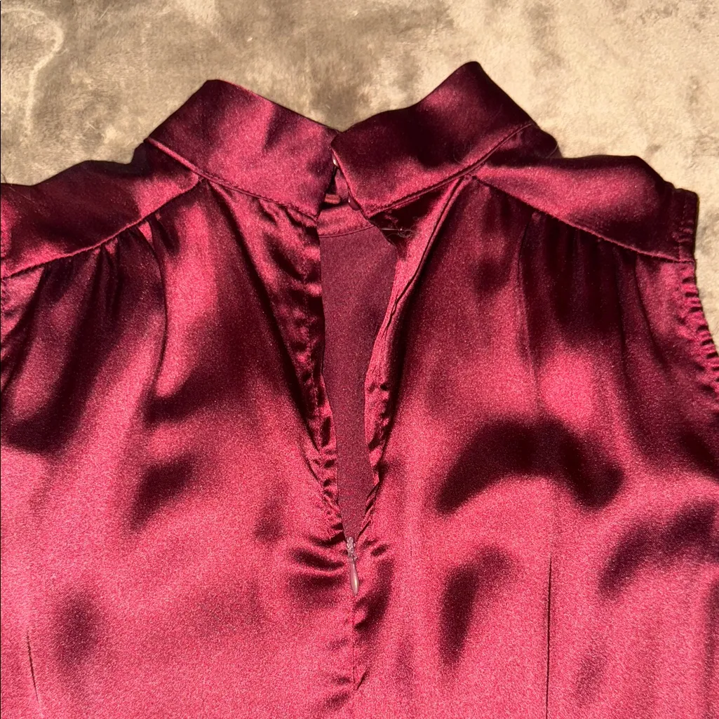 Lulus Elegant Sleeveless Burgundy Dress Red - Image 9