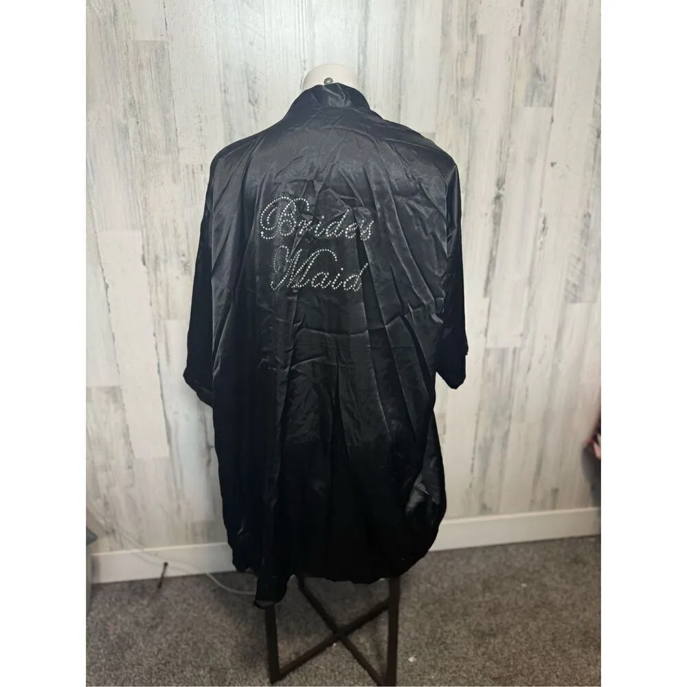 Black bridesmaids robe Black Size undefined - Image 2