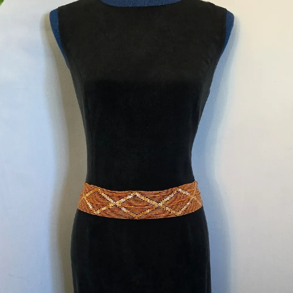 Artisan Gold AB Glass Seed Bead Adjustable Belt Orange - Image 11