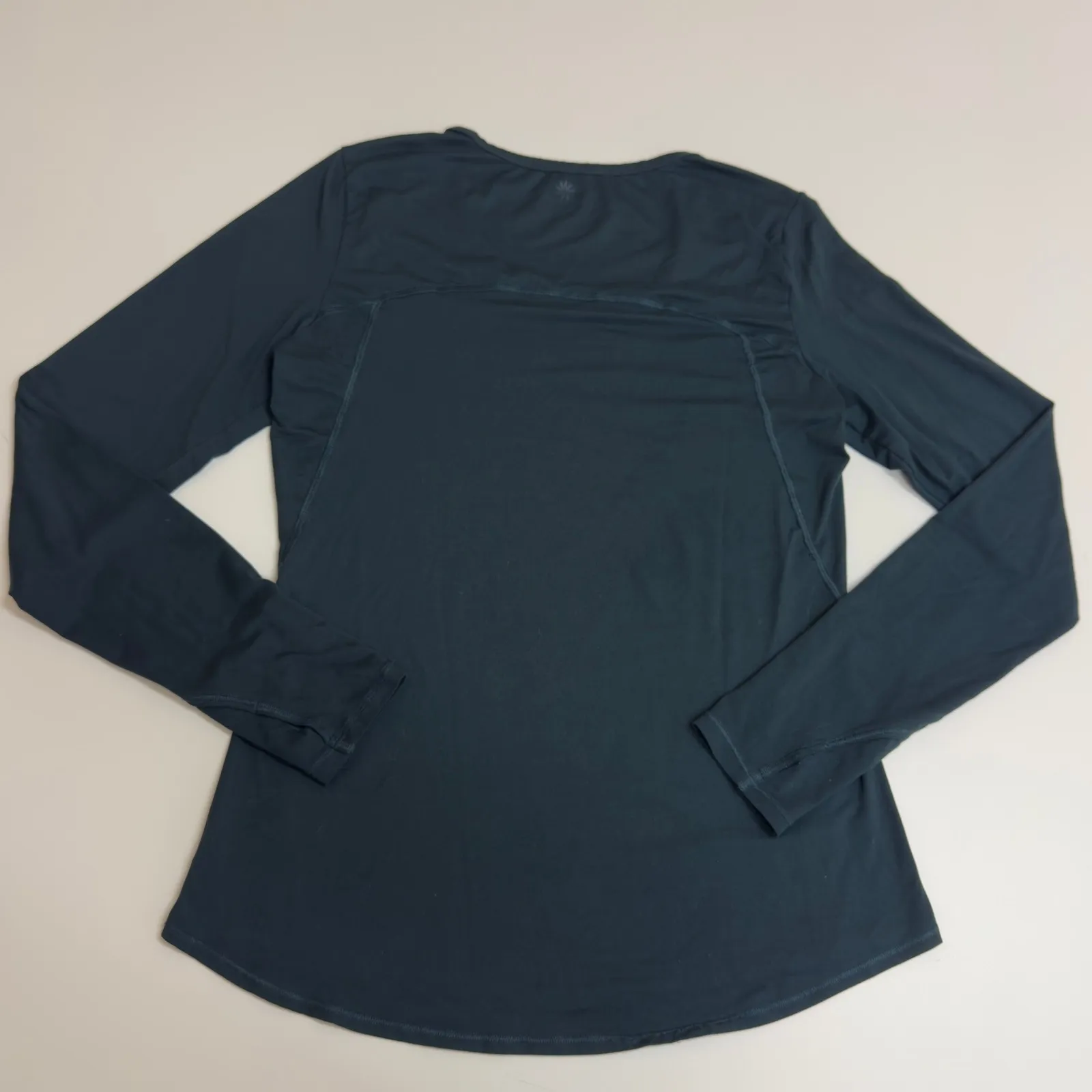 Athleta Shirt Womens Small Green Chi Long Sleeve Athletic Workout - Image 3