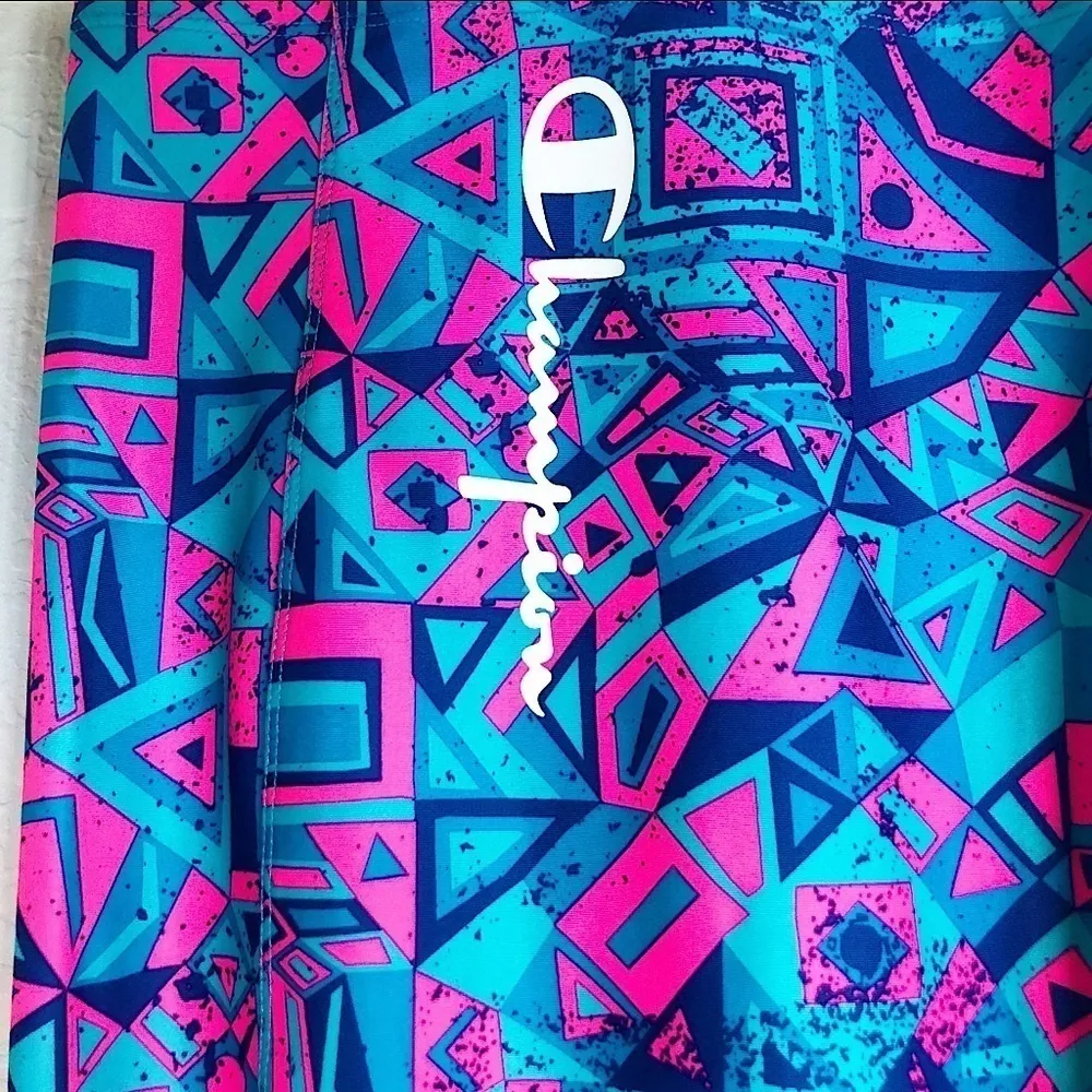 Champion Womens MTV Bodycon Dress MultiColor Small‎ Geometric Mini 90’s vibe - Image 7