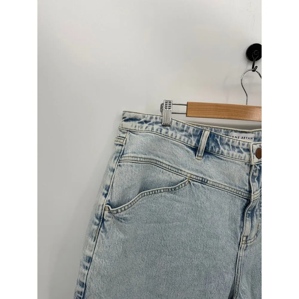 Lane Bryant Mid Rise Boyfriend Bermuda Shorts Women 18 NWT High Rise Straight - Image 3