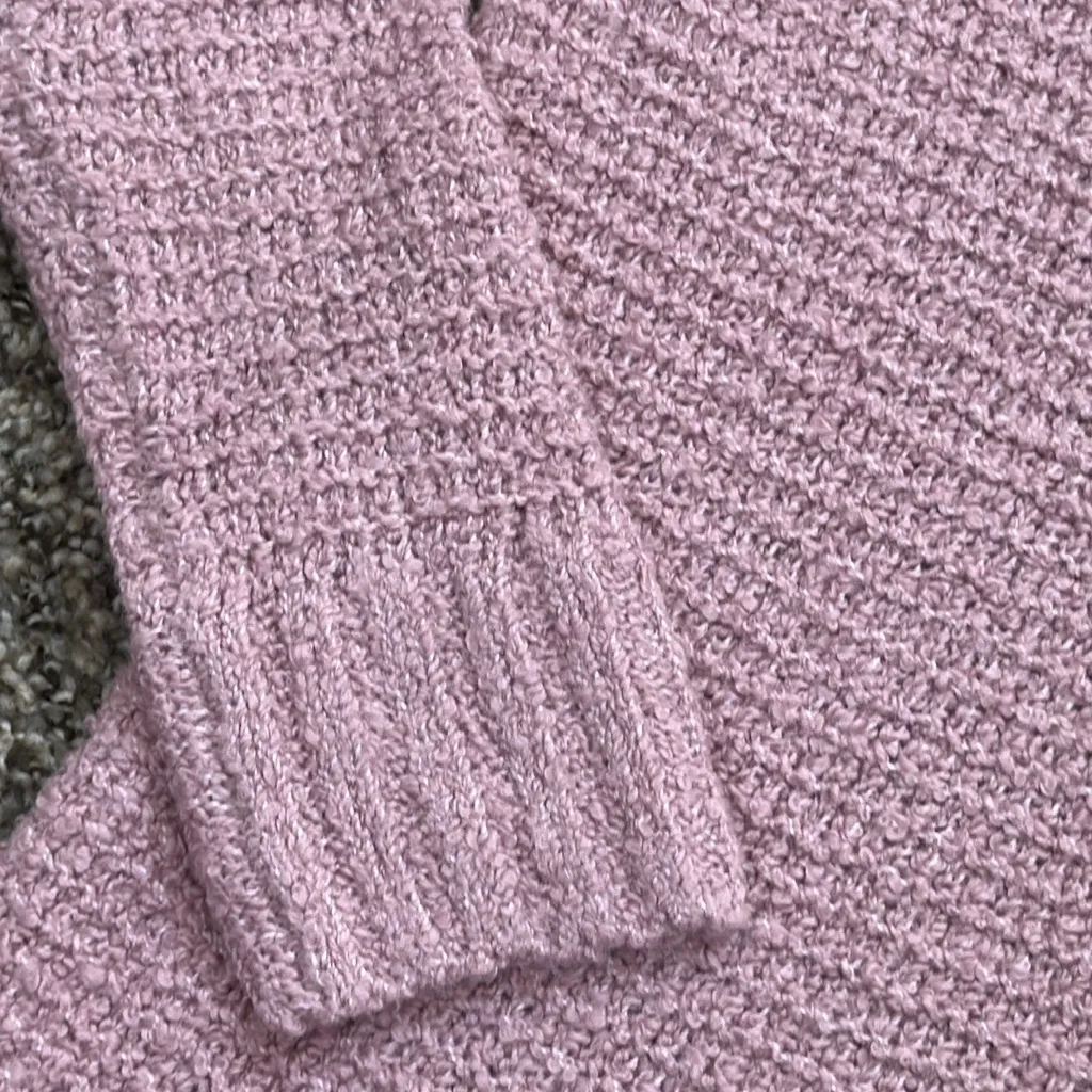 American Eagle Outfitters Mauve Lace-Up Sweater - Image 4