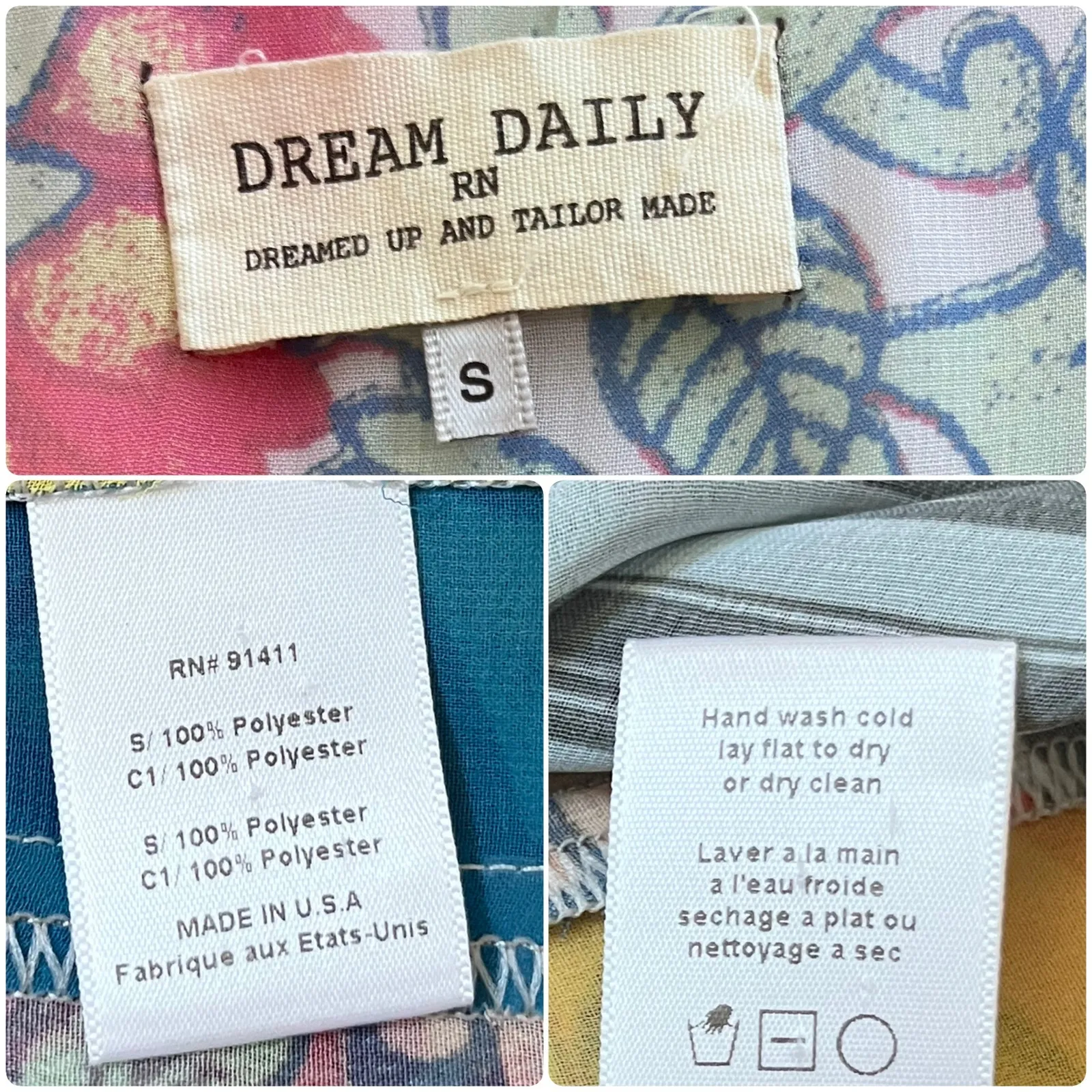 Dream Daily Anthropologie Boho Print Semi Sheer Racerback Tank Top Size Small - Image 8