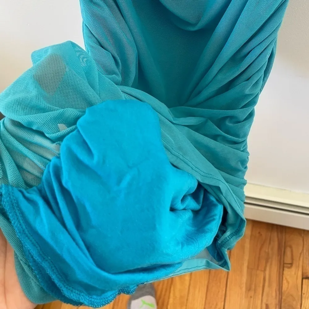 See You Monday Los Angeles Blue Form Fitted strapless dress size large NWT - Image 4