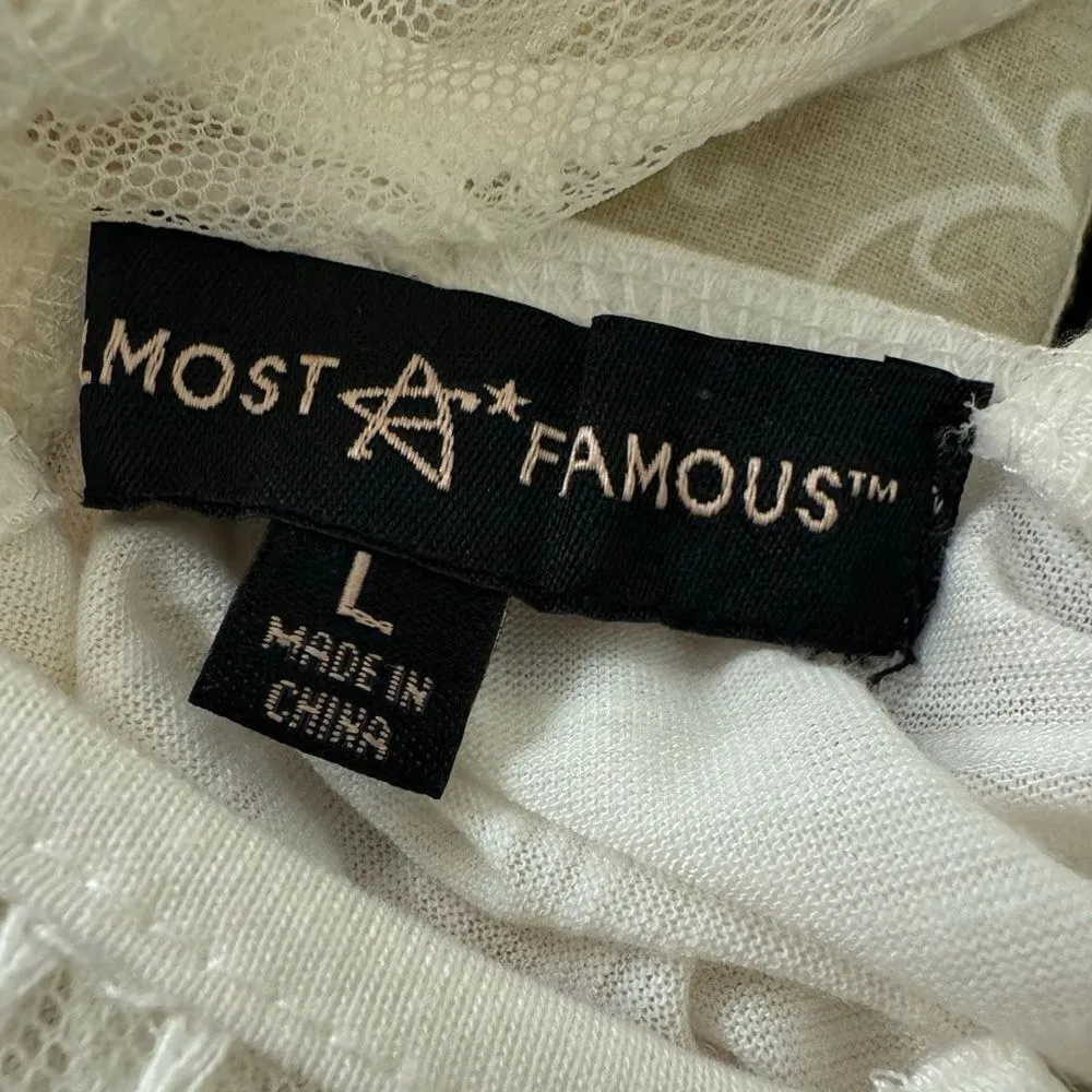 Almost Famous Lace Embroidered Blouse Top - Image 3