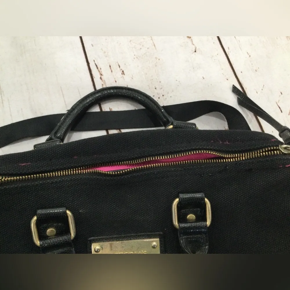 VICTORIA SECRET BLACK CANVAS BAG - Image 6