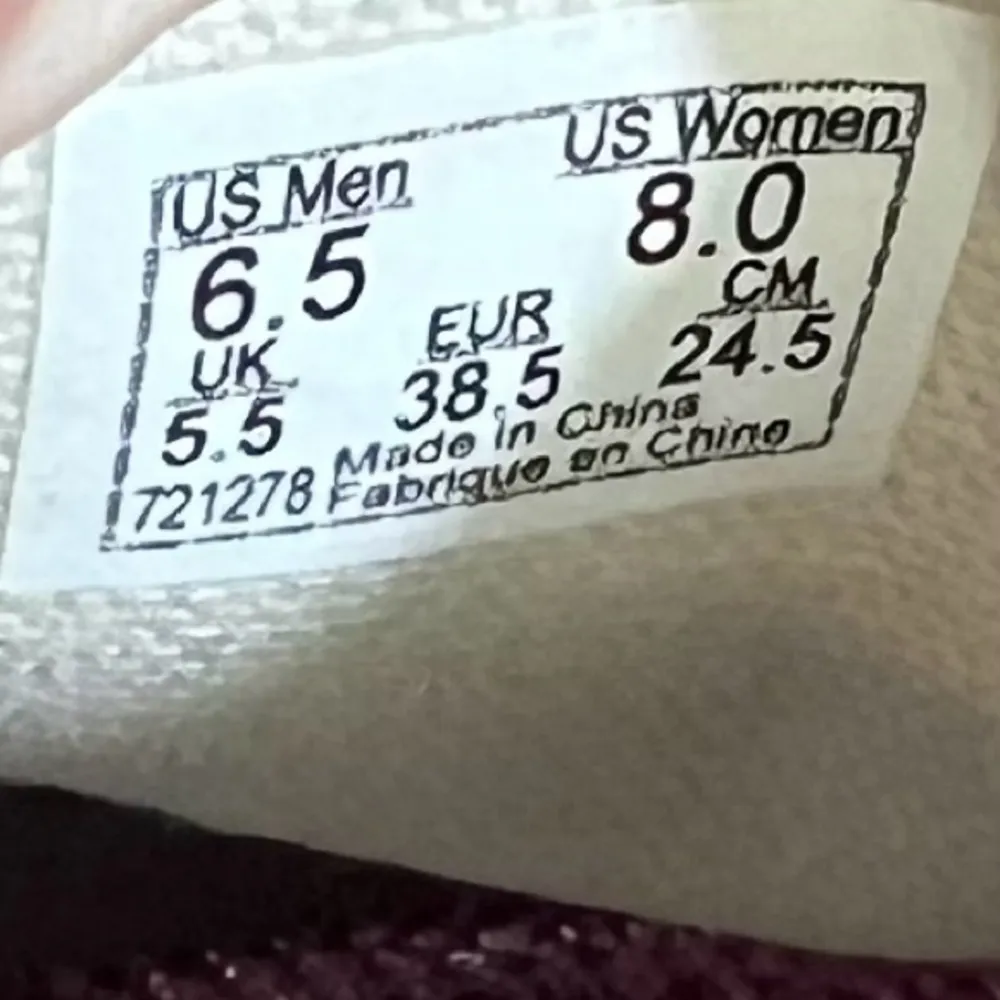 Vans Old Skool Lurex Glitter Women's Pink Shoe Size 8 #565 - Image 6