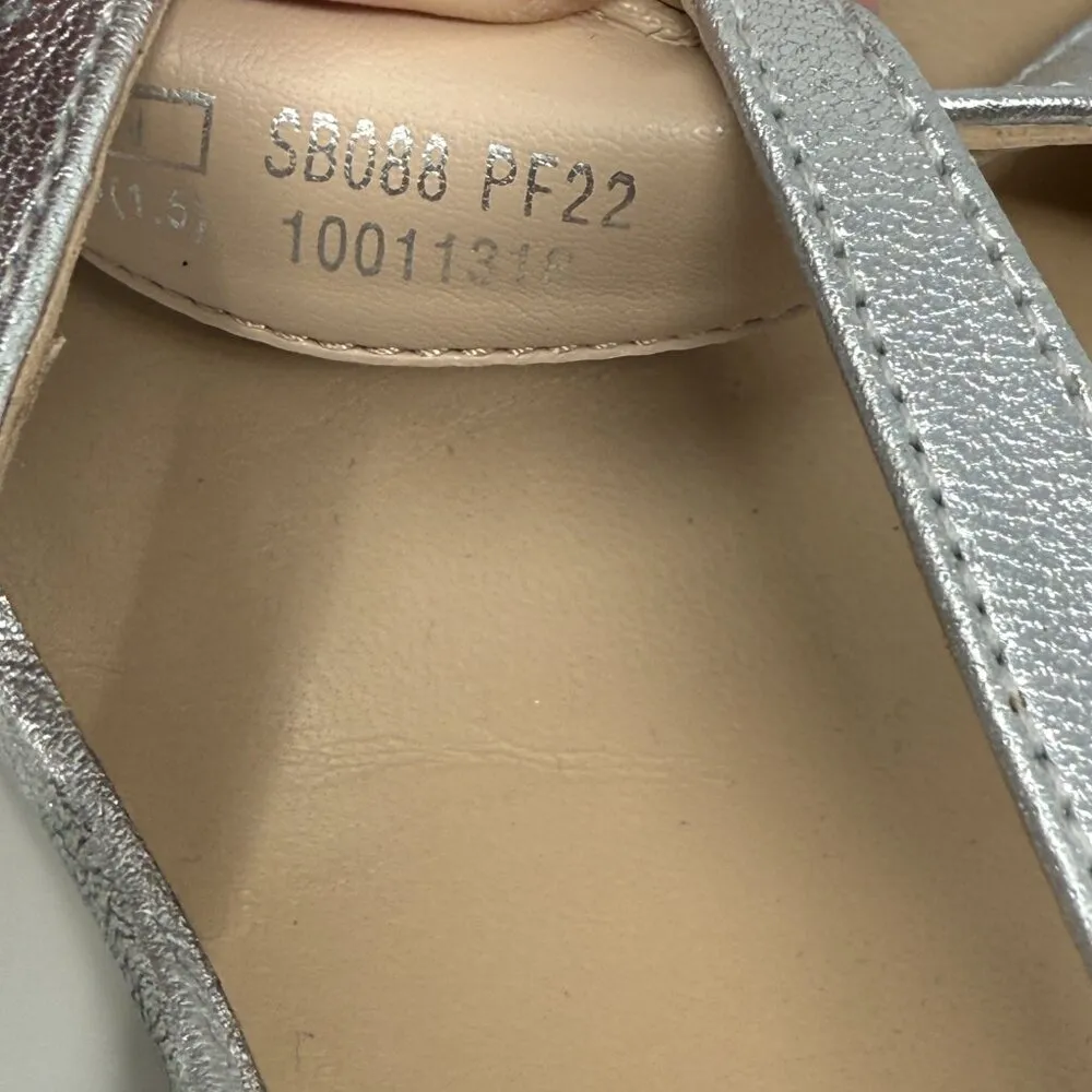 Stuart Weitzman Mariposa 80s Strappy Sandal Heels Women's 9B Silver Formal NWOB - Image 13