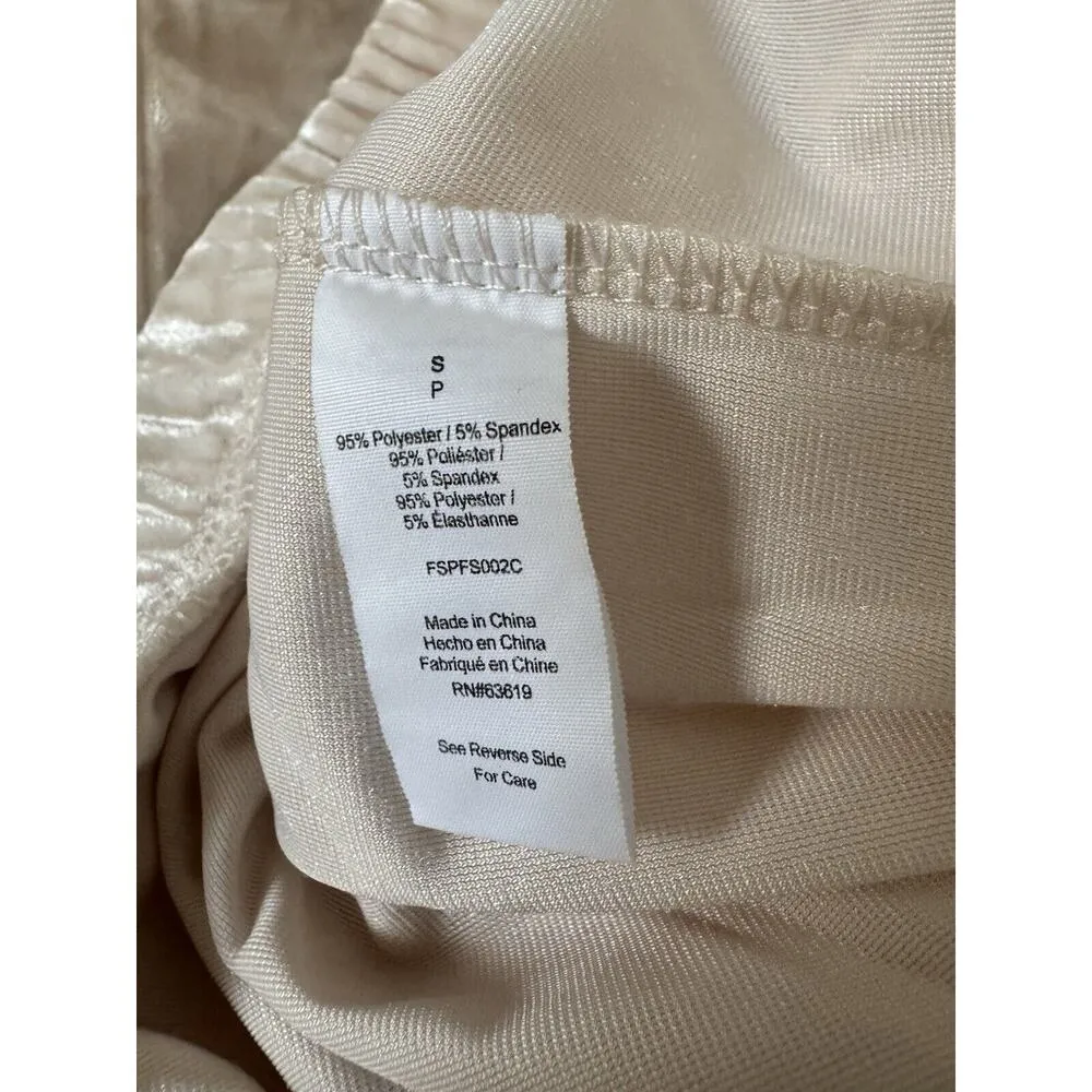 Spyder White Crushed Velvet Pull On Tapered Leg Pants Women’s Size Small - Image 5