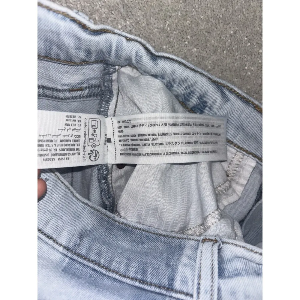 Abercrombie Fitch Jean Womens 28/6 Slim Straight High Rise Ankle Slit Curve Love - Image 5