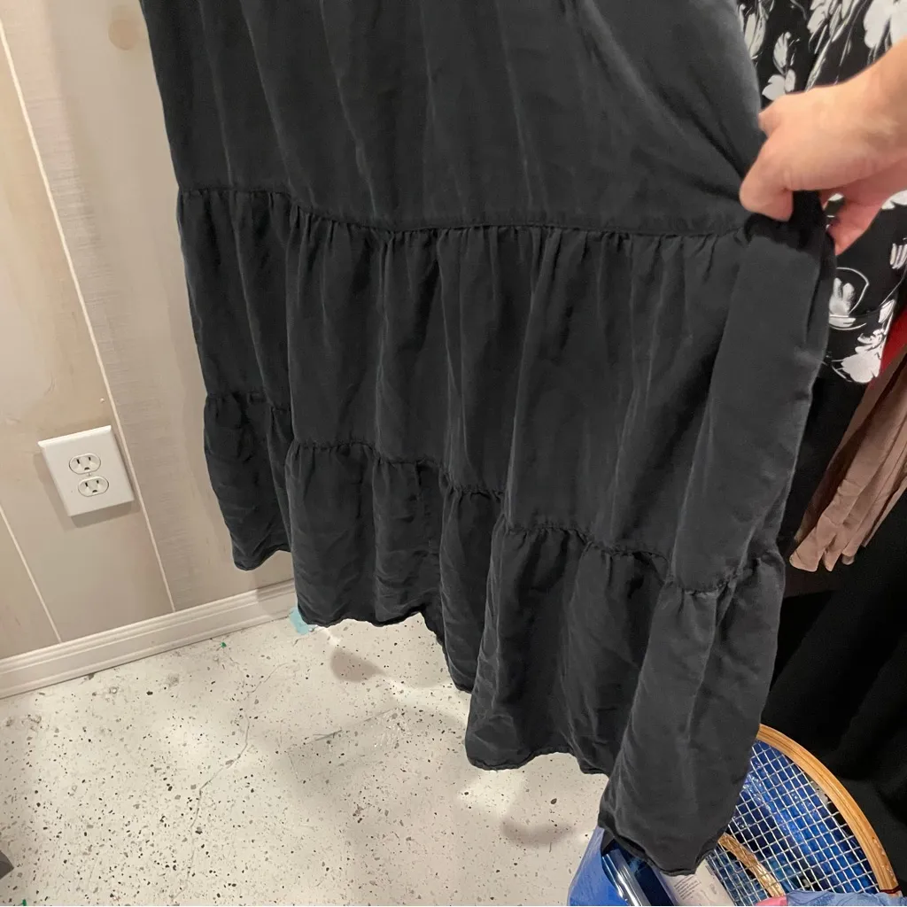 Cute black jumper tiered maxi/midi dress The Drop pockets - Image 9