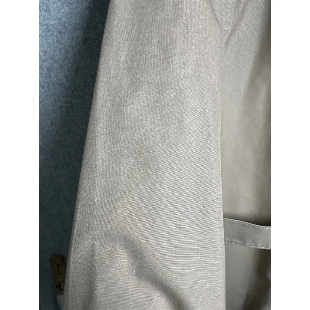 Vintage 1970's Womens 10 Petite London Fog Maincoat Trenchcoat Hooded Beige - Image 15