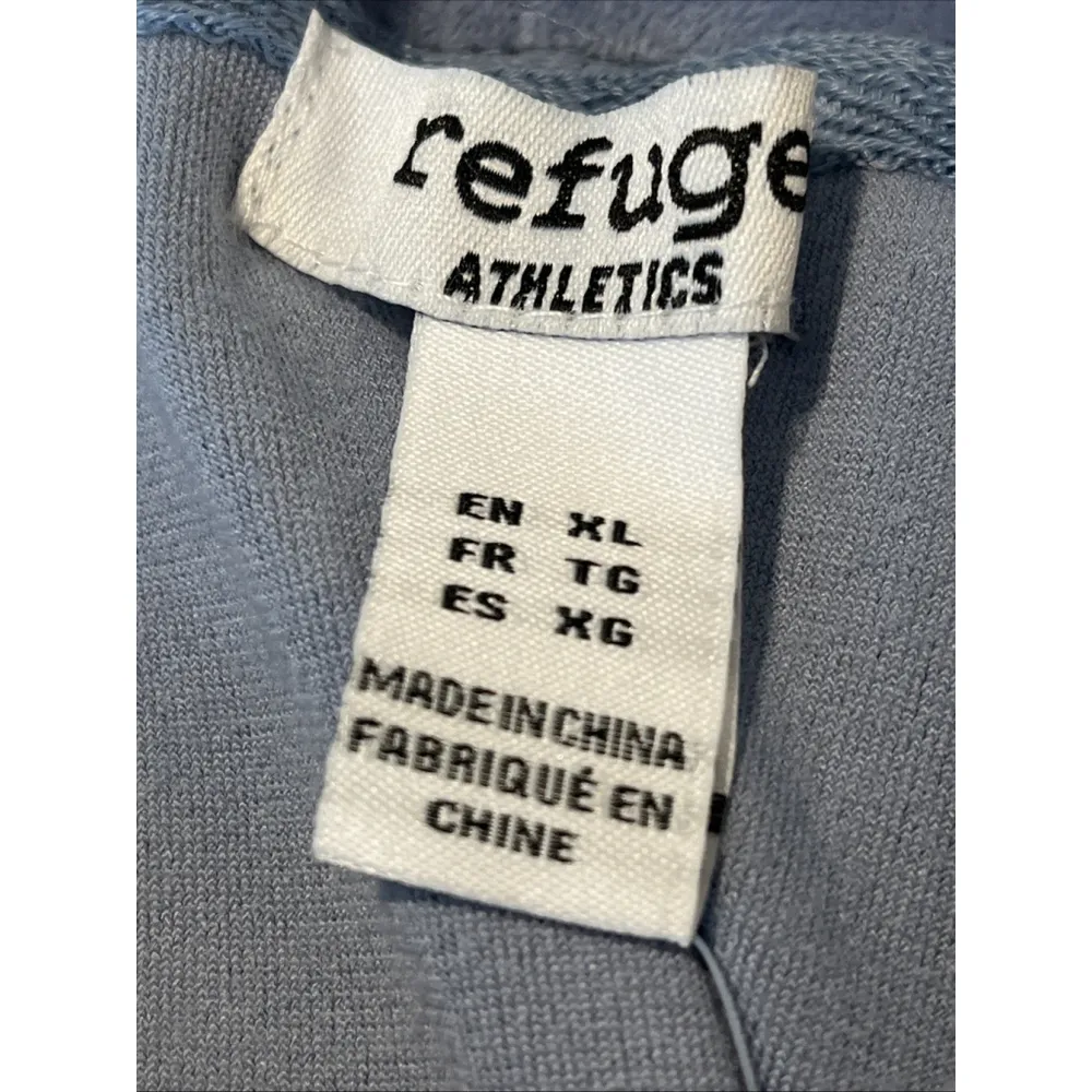 Refuge Hoodie Jacket Womens XL Blue Velour Velvet Full Zip Rinestone QUEEN NEW - Image 5