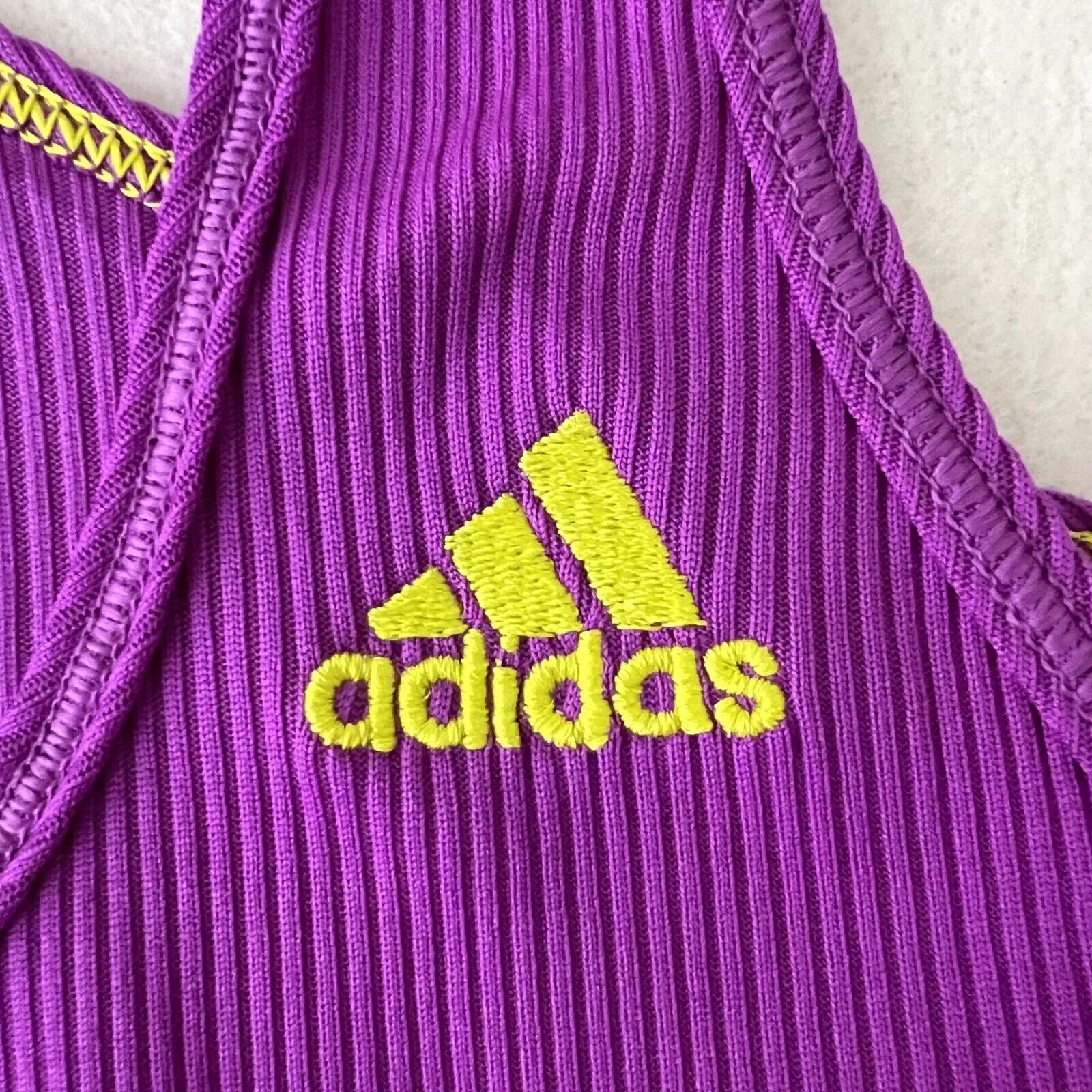 Adidas Purple Racerback Athletic Tank Top - Image 6