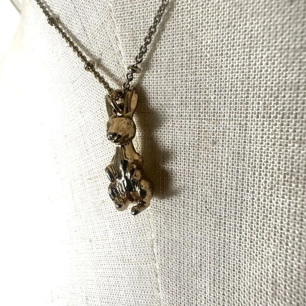 Lauren Conrad gold tone bunny pendant necklace - Image 2