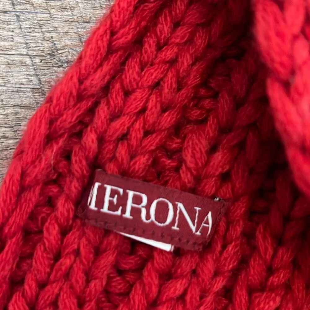 Gap Merona Abercrombie and Fitch Winter‎ Headbands Bundle Red Black Cream Knit - Image 4