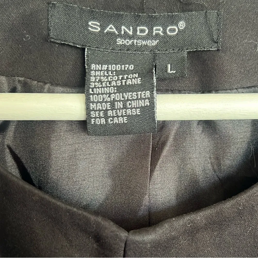 SANDRO CROPPED BOW JACKET WOMENS LARGE - Image 5