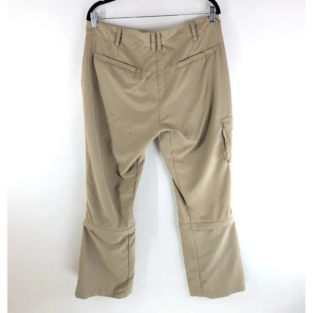 Rugged Exposure Womens Pants Convertible Water Resistant Cargo Beige Size M Tan Size M - Image 2