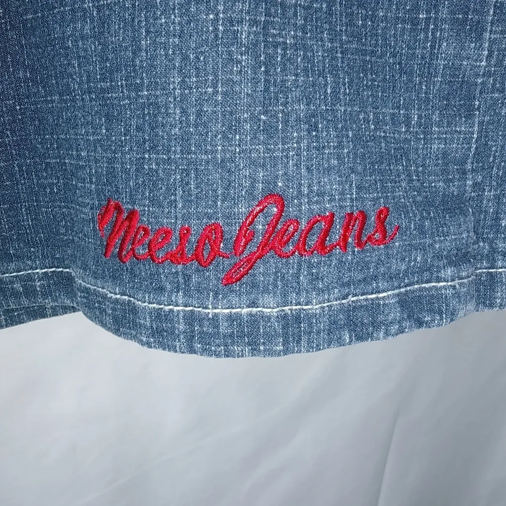 Neeso 24 Y2K 46x22 Jeans Long Shorts Plus Red Size undefined - Image 9