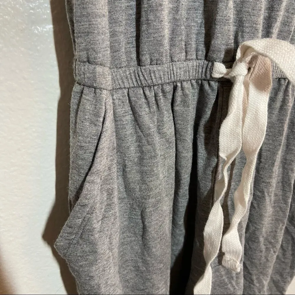 Aerie drawstring romper lounge cinched 2 hand pockets size xsmall - Image 2