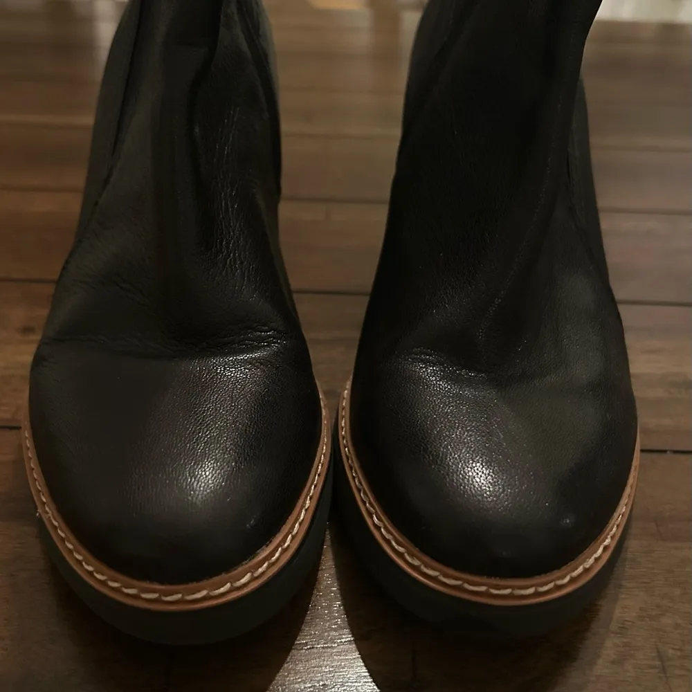 Naturalizer Women's Black Cora Leather Ankle Boot Size 7.5 - Image 5