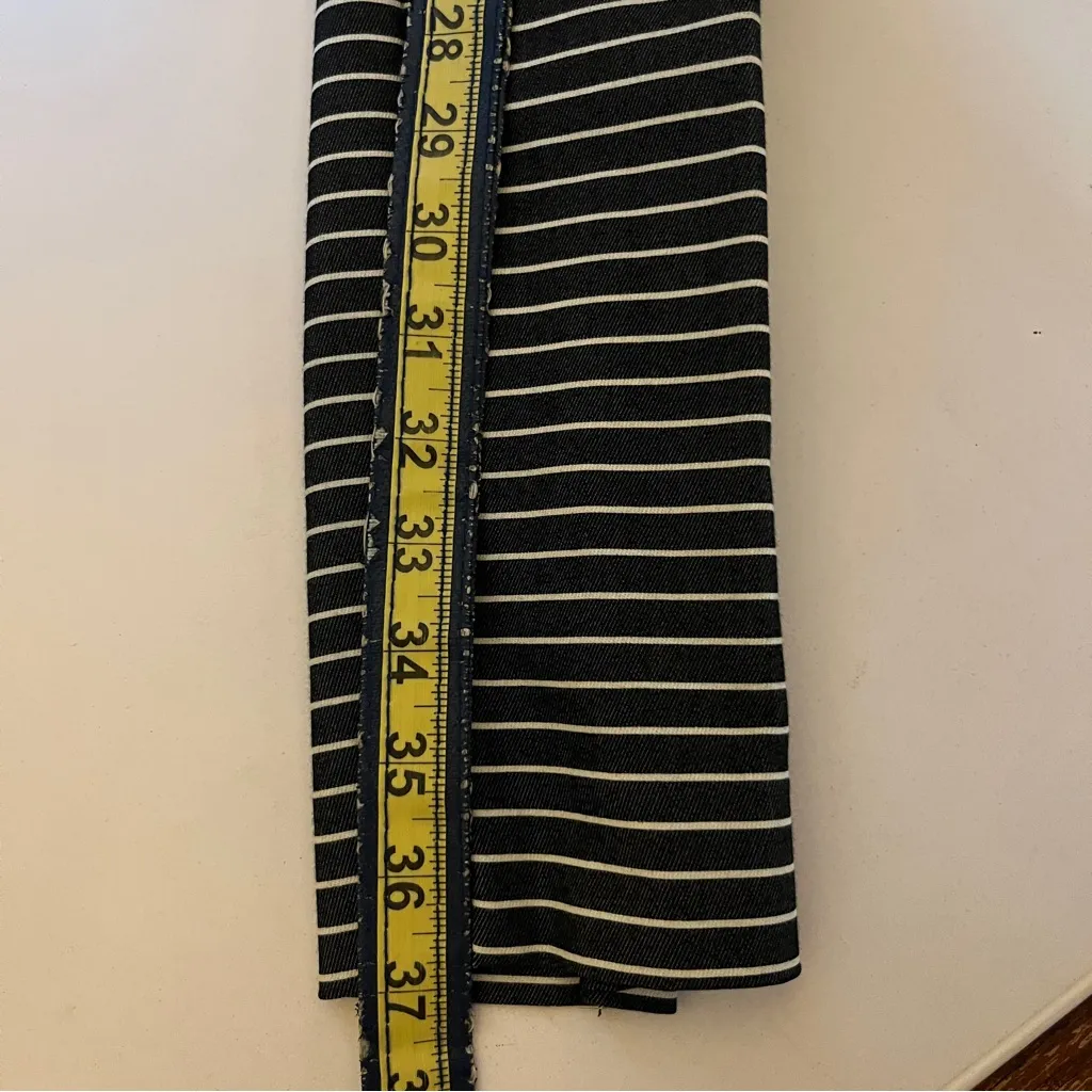 The Riviera Pant Black White Striped Slim Fit Ankle Pants Size 6 - Image 6