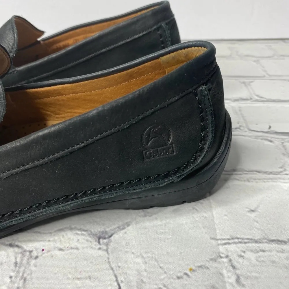 Gabor Leather Loafer Womens Size 7 Slip On Dress Shoes Ultra Flex Plus Driving Black - Image 2