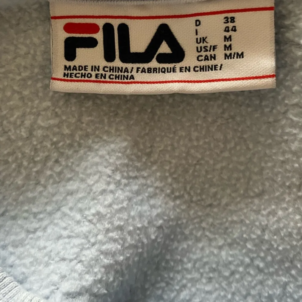 Vintage Baby Blue Fila Sweatshirt - Image 9