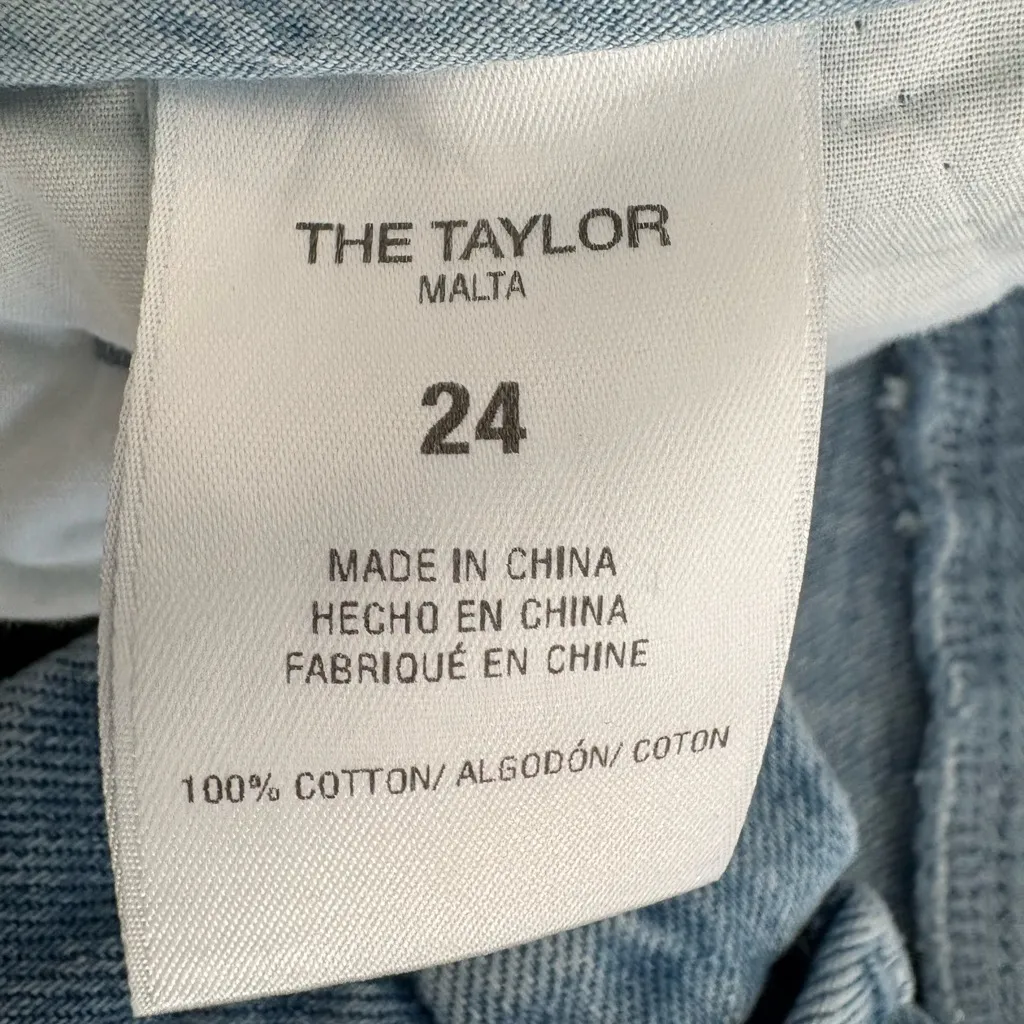 Favorite Daughter The Taylor Trouser Wide Leg Jeans Malta 24 light wash Blue - Image 5