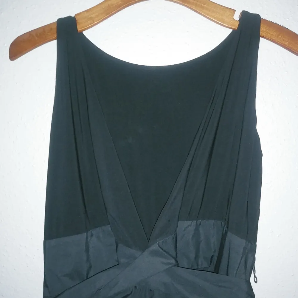 Lauren Ralph Lauren 4 Sleeveless Taffeta Skirt Ballet Style Cocktail Dress Black - Image 2