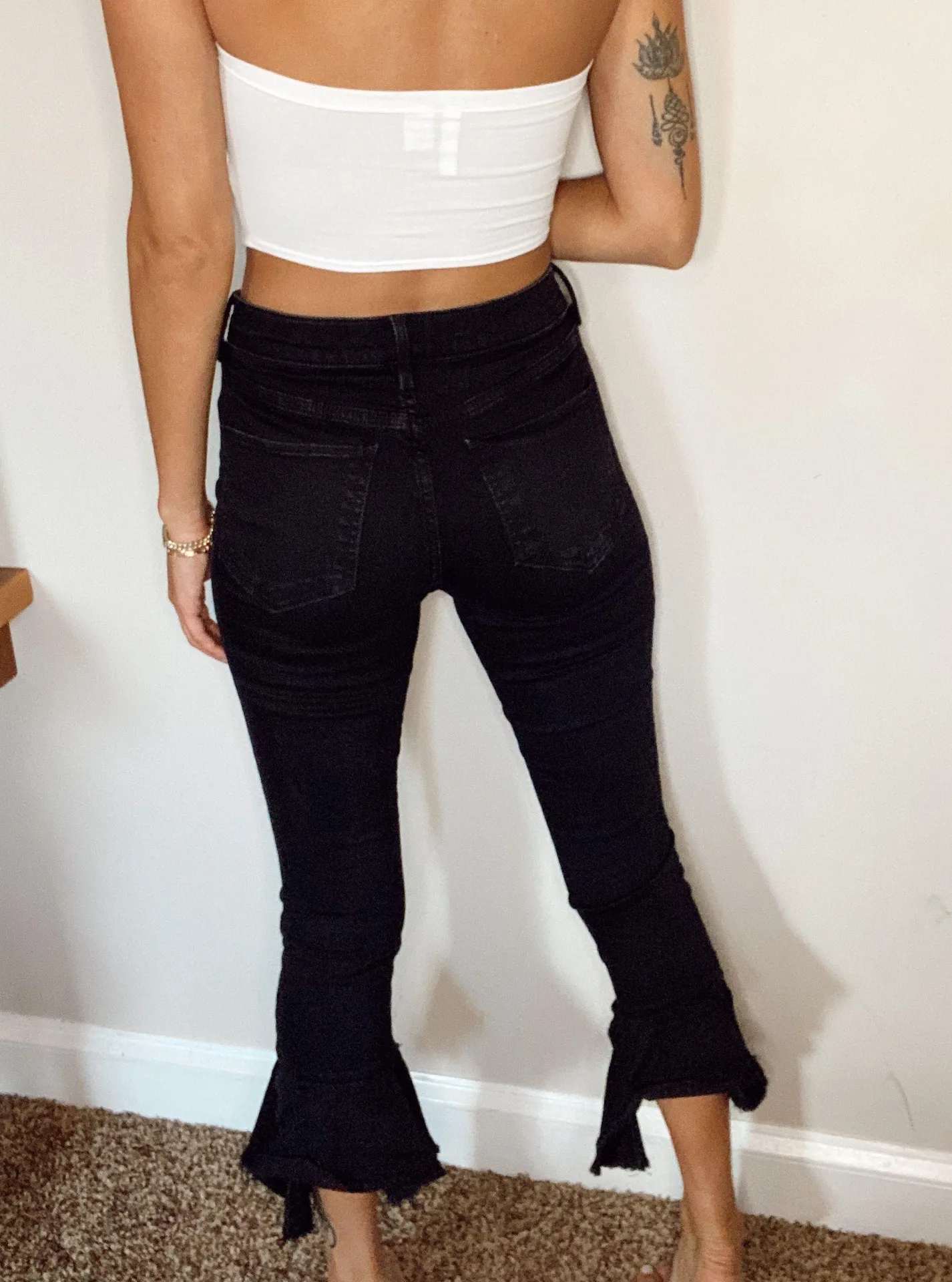 River Island denim flare jeans - Image 2