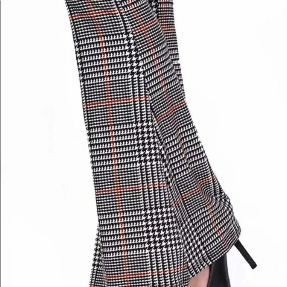 🆕New Mix Retro Vibe Glen Plaid Flared Pants🆕 - Image 6