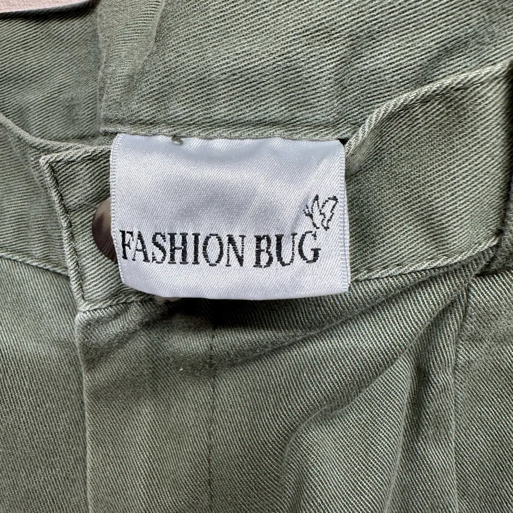 Fashion Bug Vintage Women’s Size 14 Olive Green Dress Pants Straight Leg - Image 4