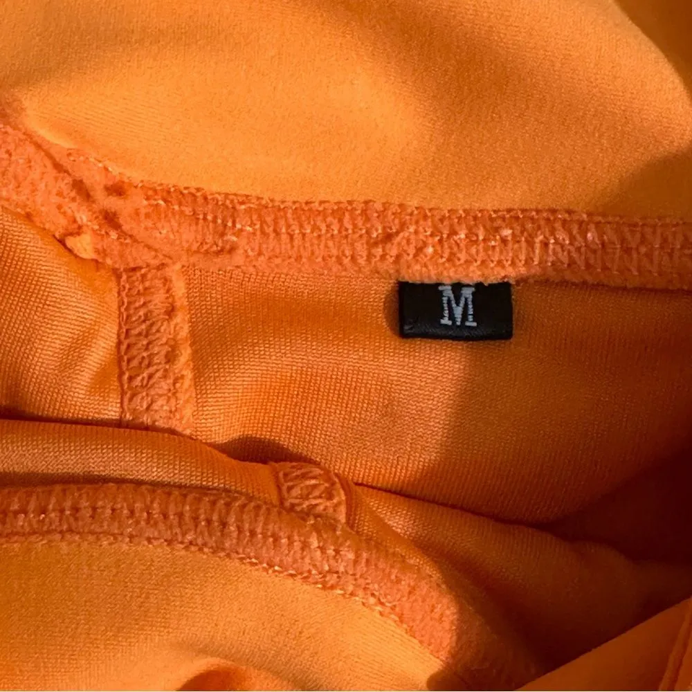 Girls Who Powerlift Women Shorts‎ Orange Size Medium GWPL 4 Inch Inseam - Image 3