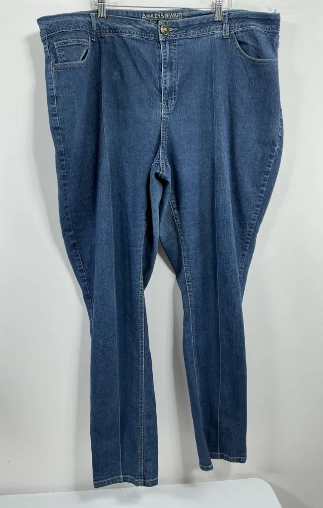 Womans Excellent Condition Ashley Stewart Blue Jeans 21T Skinny 0075/Y-2 - Image 1