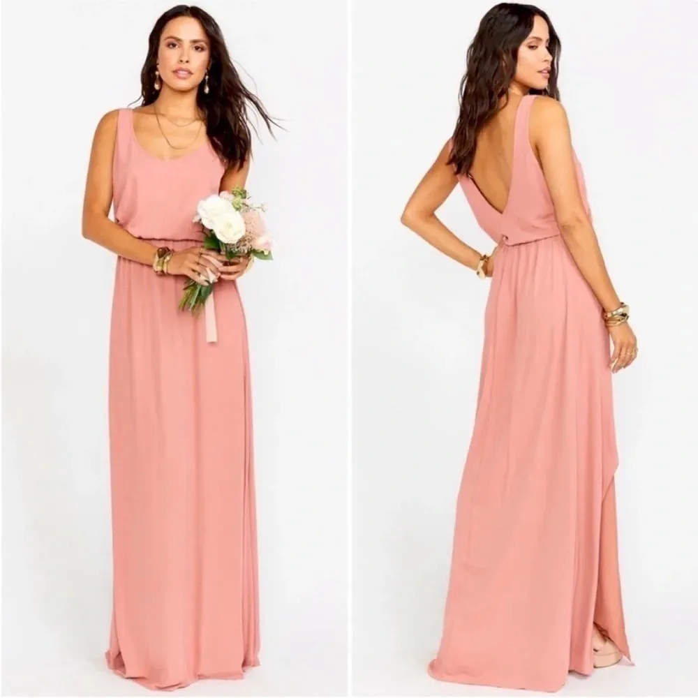 Show Me Your MuMu Kendall Maxi Dress in Rustic Mauve Crisp Bridal Size M - Image 2