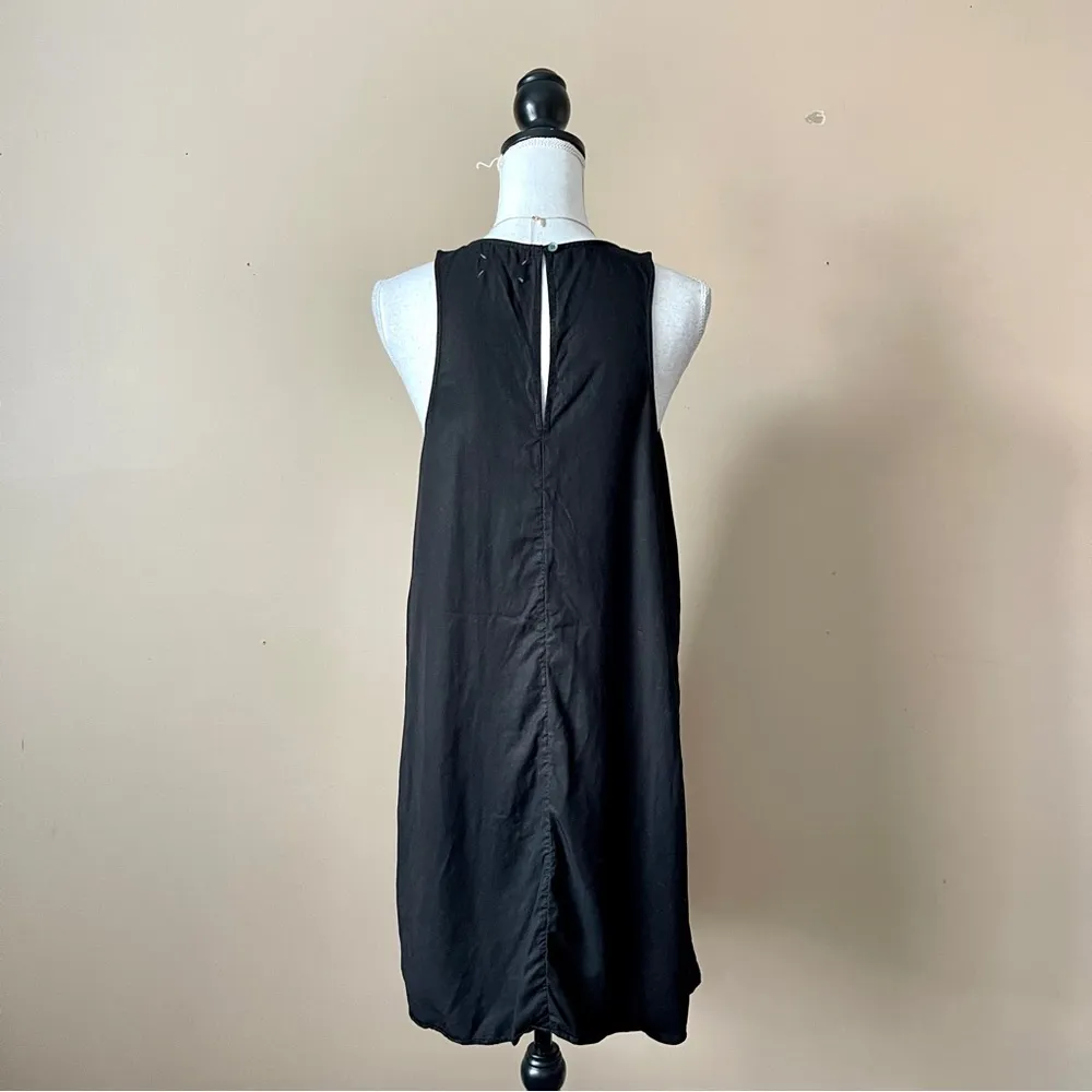 LOU & GREY | Black Sleeveless A-Line Dress Siz M - Image 3