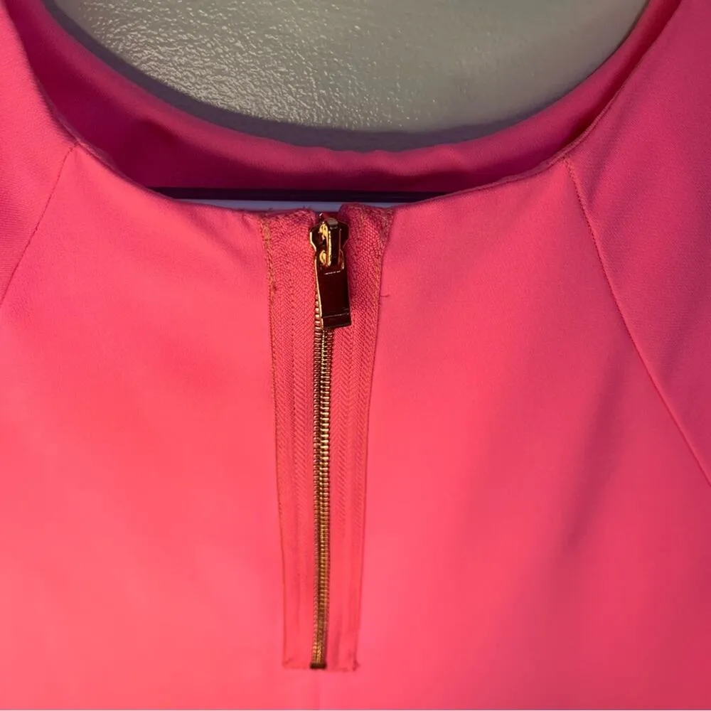 River Island Modest Pink Coquette Barbiecore Short Sleeve Shift Dress SZ 6 - Image 10