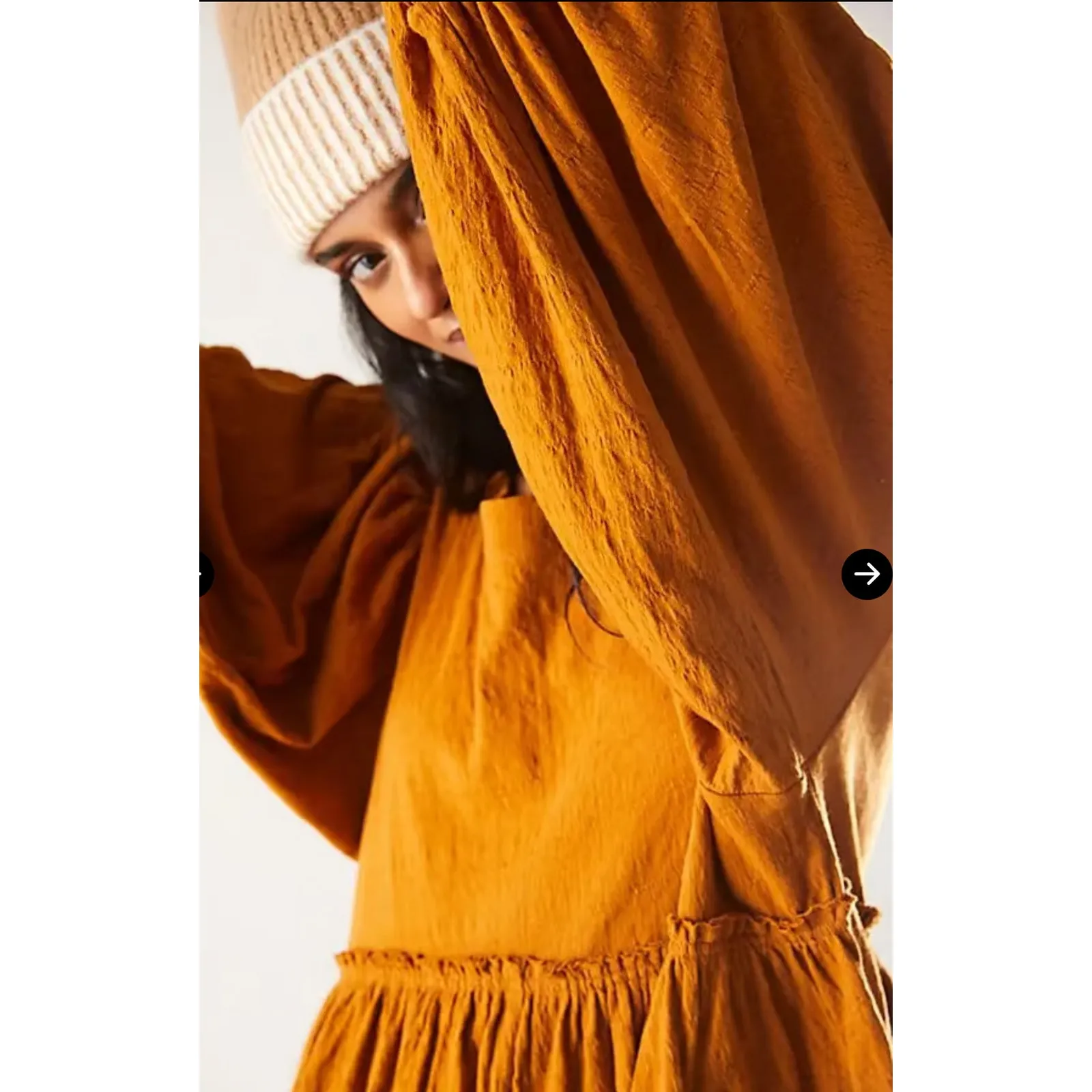 Free People  Beach Beyond Obsessed Boho Oversized Sleeves‎ Romper Size XS - Image 3