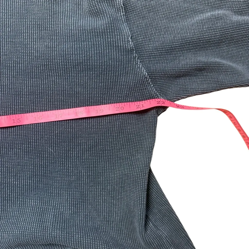 Vintage Cropped Black Long Sleeve Thermal Large - Image 4