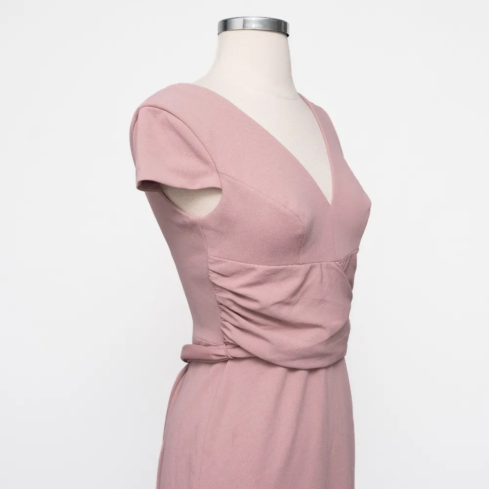 Dress the Population Dana Wrap Midi Sheath Dress Large NWT - Image 14