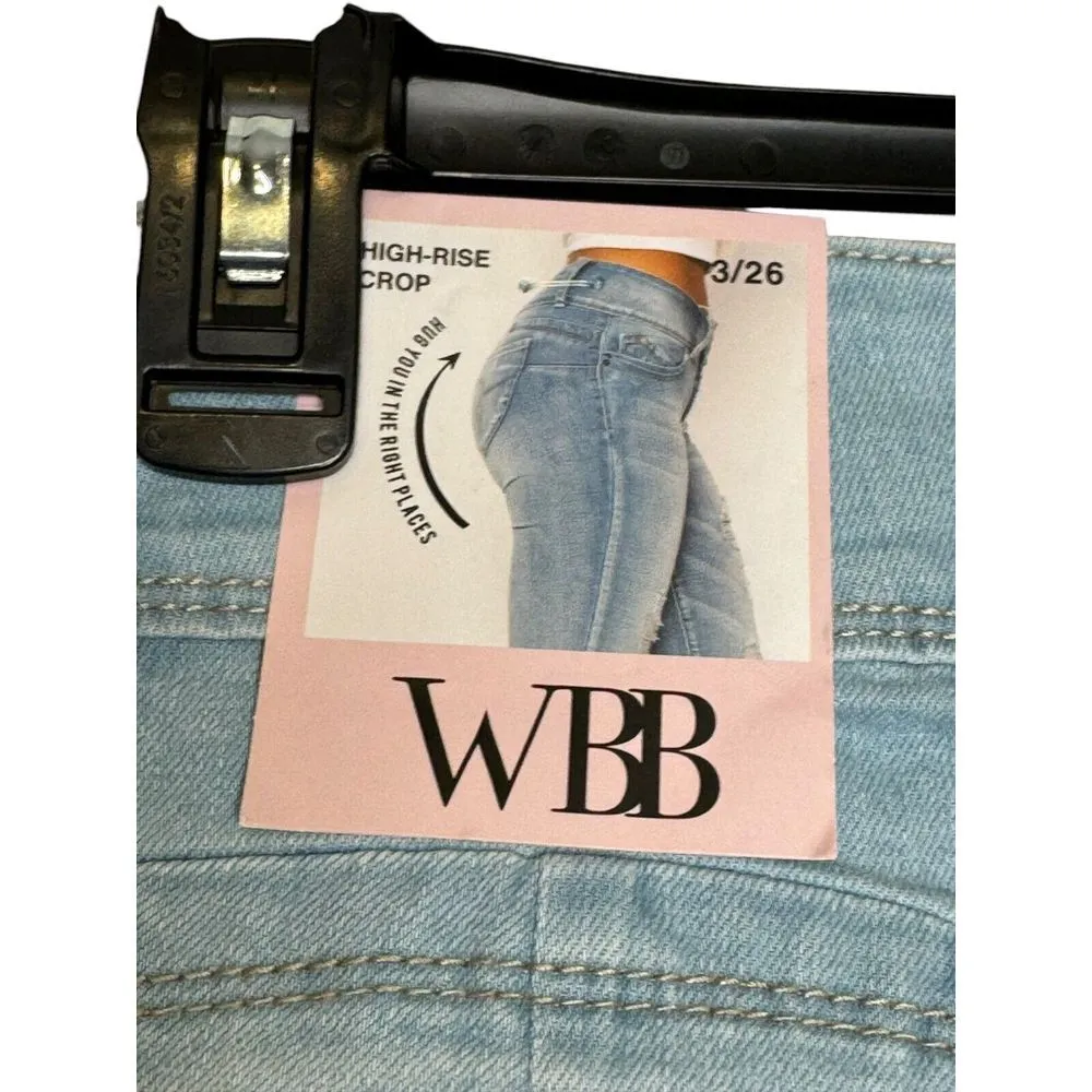 YMI Women Jeans WannaBettaButt High-Rise Cropped Stretch Denim Blue Sz. 3/26 NWT - Image 7