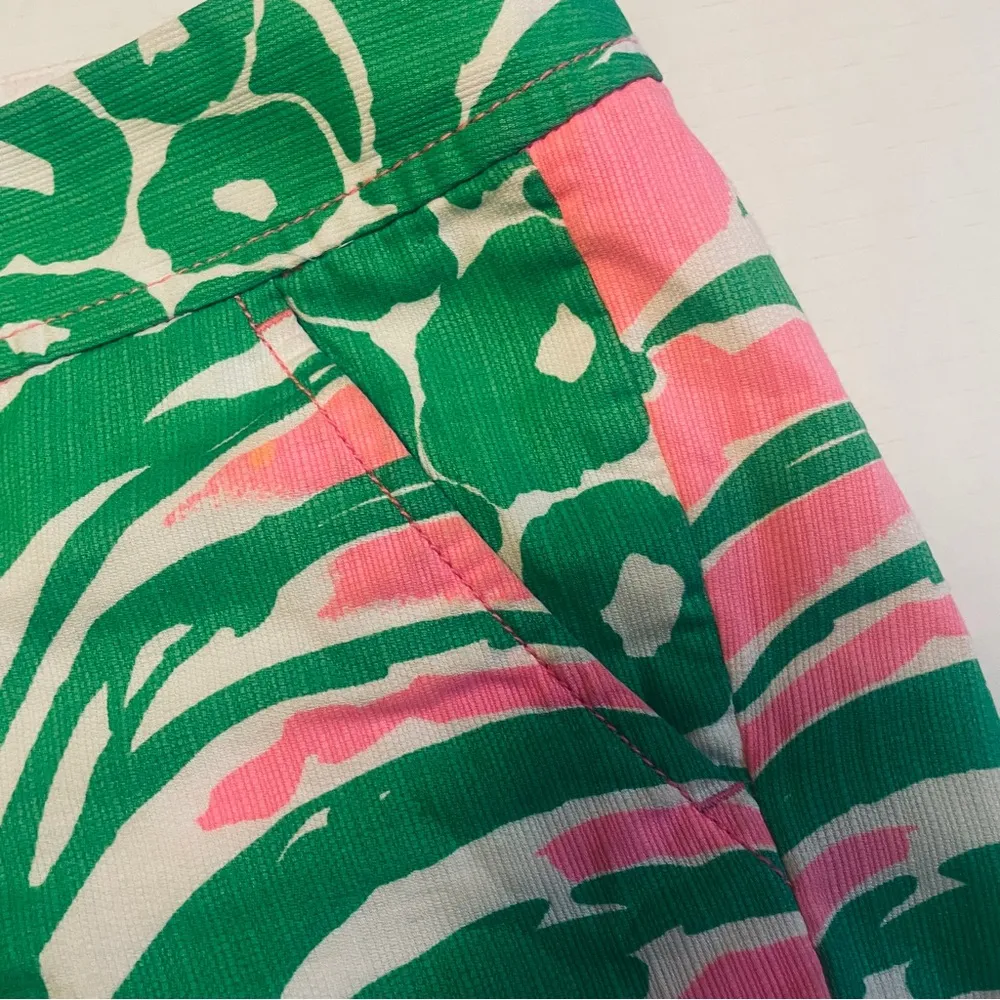 Lilly Pulitzer Callahan Tropical Shorts - Women 6 - Pink and Green - Image 5
