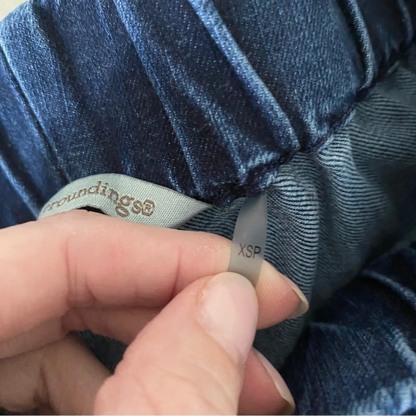 Soft Surroundings Pull-on Elastic Waist Dark Wash Skinny Jeans Jegging XS Petite - Image 7