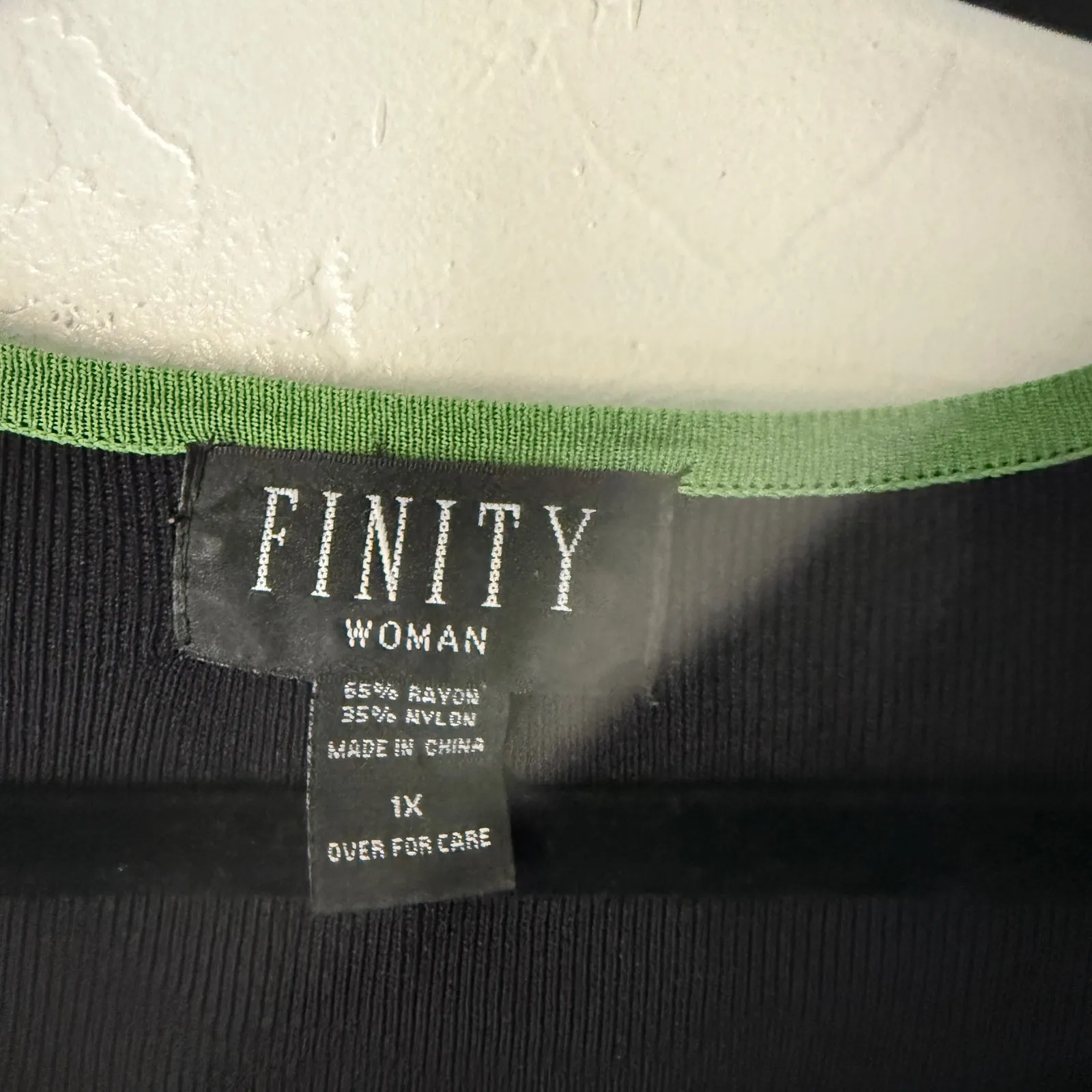 FINITY WOMAN Vintage 90s Grunge‎ Black Sleeveless Square Neck Tank Top Top 1X - Image 4